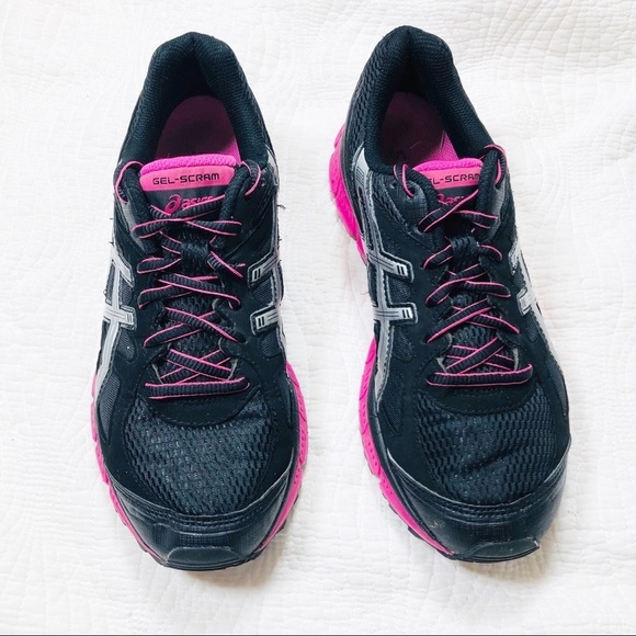 🔥 Asics black and pink Gel Scram running shoes sz7 - Picture 9 of 9